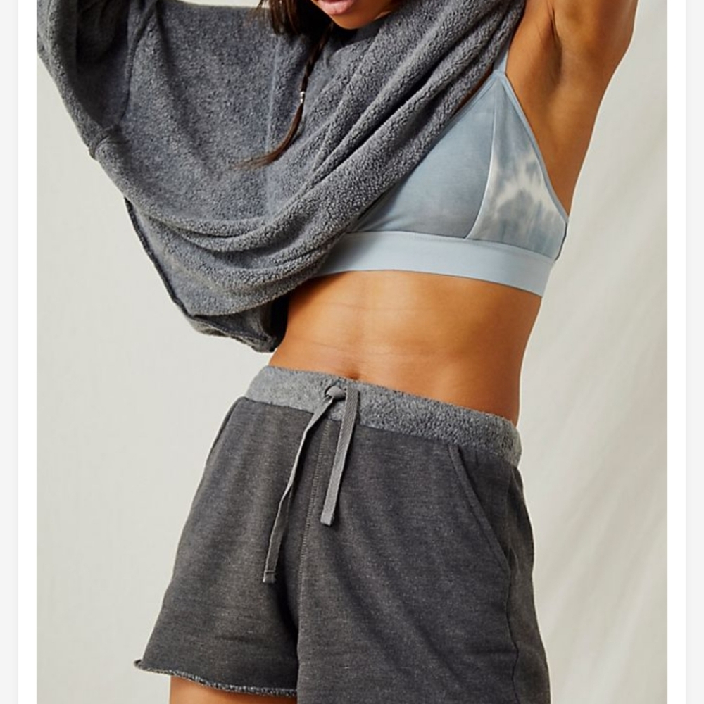 Free People Kelly Lounge 2 Piece Lounge Set in Washed Black - Picture 3 of 16
